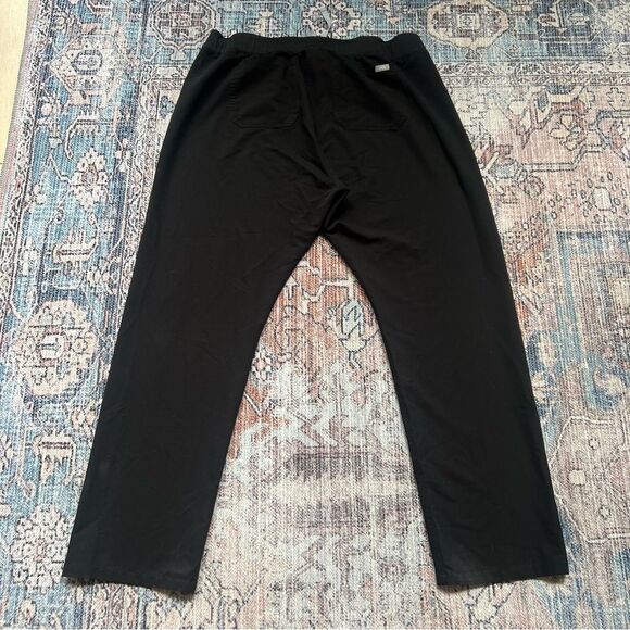 Figs Livingston Scrub Pants Size XXL Tall High Waist Core Black Medical Uniform - Picture 14 of 15